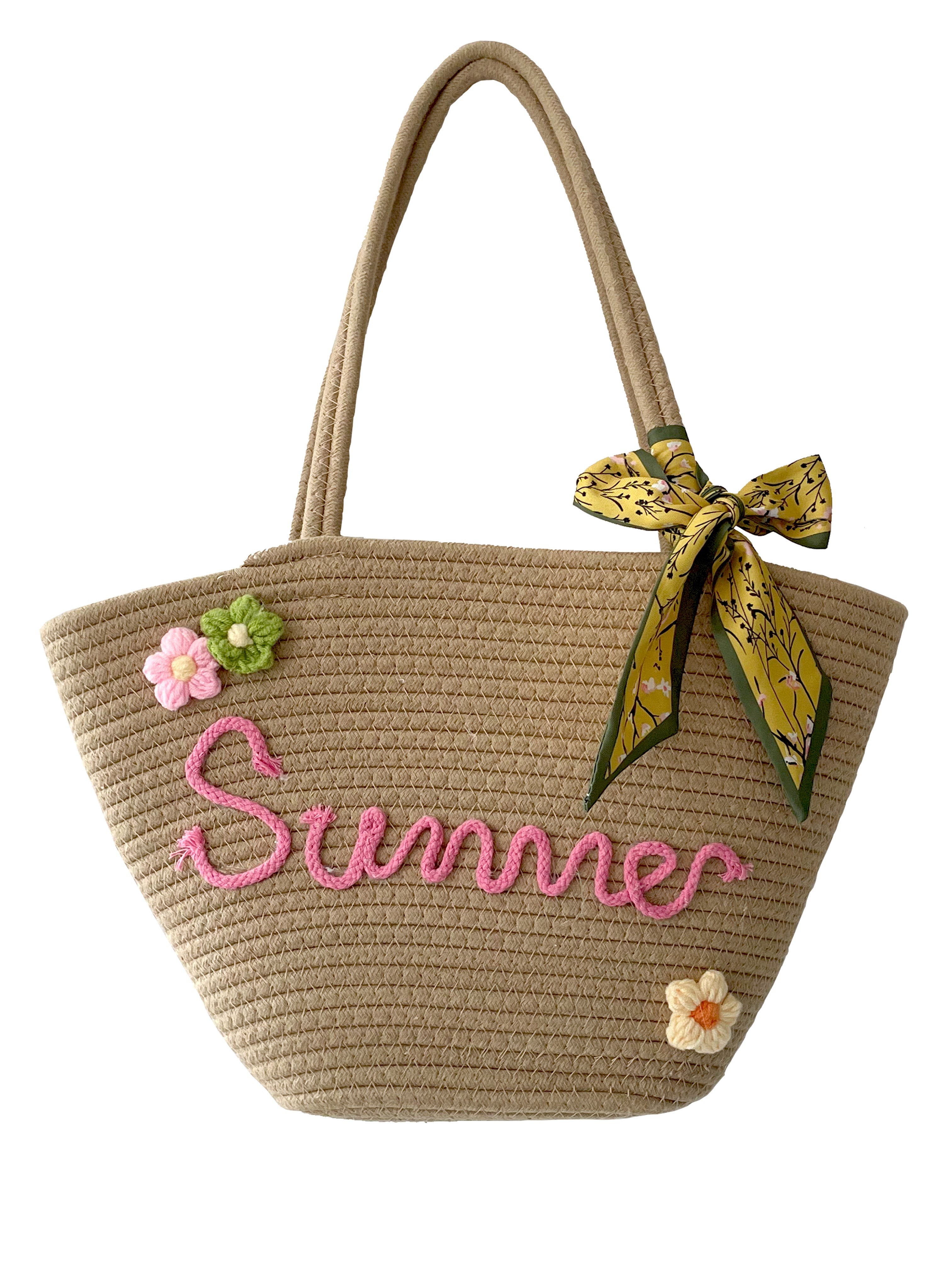 Season) embroidery flower straw bag , cute orders gifts , summer outfits , school bag