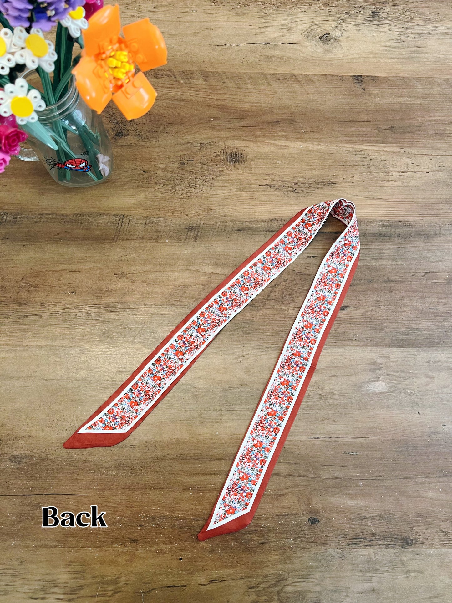 "Flowers" Skinny Scarf