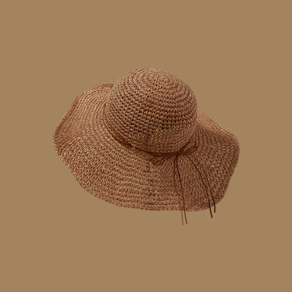 "Little String" Round Top Straw Sun Hat