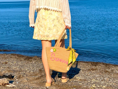 Straw Handbags For Summer Personalise & Customize Straw Bag. Santa Monica Woven Bag Womens Straw Beach Bag Crossbody Shoulder Bags Vacation Purse Straw Purse for Summer. Handbags Boho Woven Bag. From Summer Vibe Collections Beauty Straw Bag Hand Made Bags Girle with Straw Bags